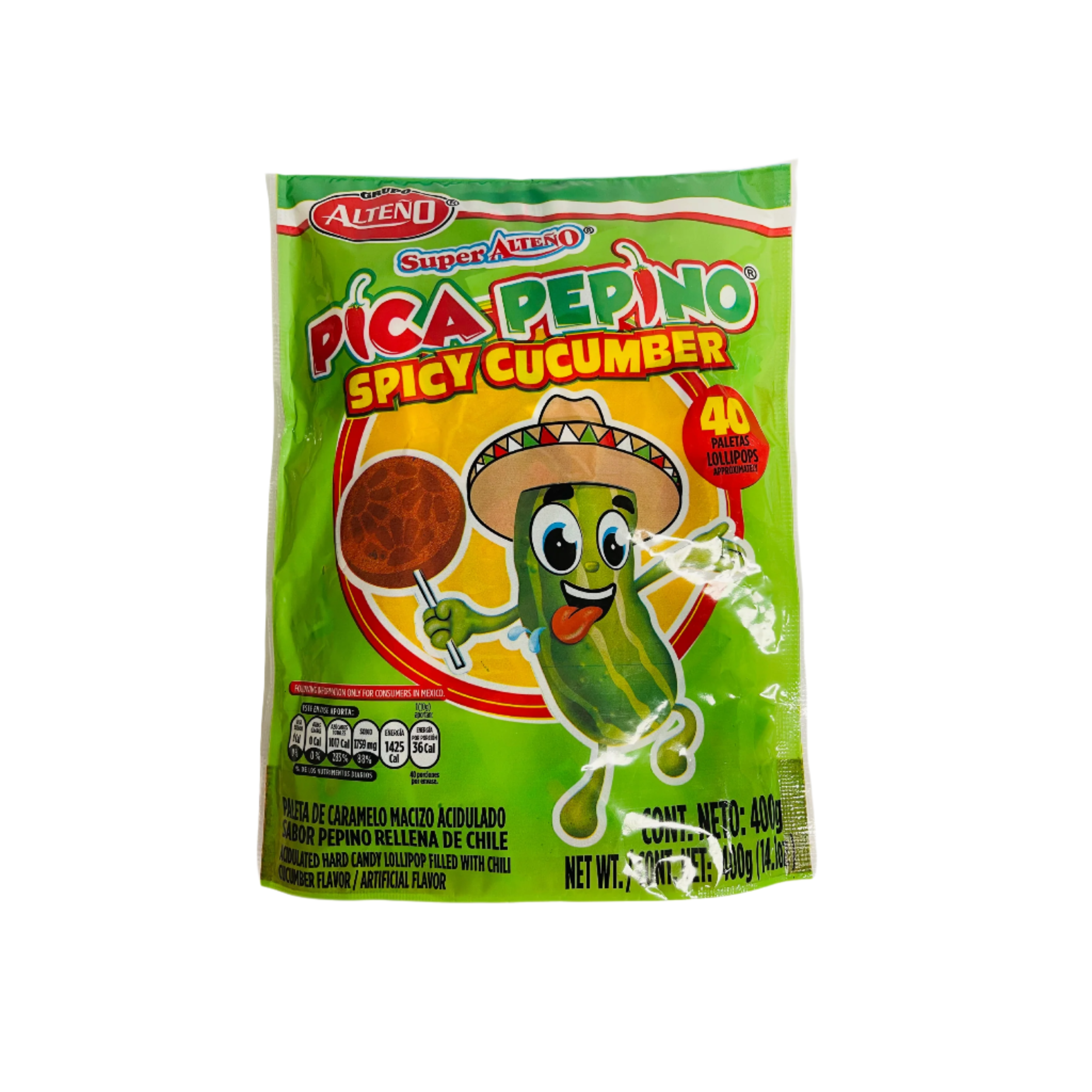 spicy cucumber lollipop